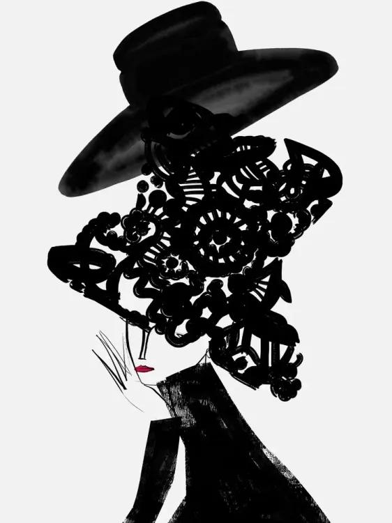 Chapeau Traditional on Chapeau Noir (Large)