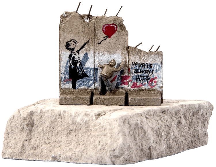 Defeated Souvenir Wall Three Part (Girl With Balloon)