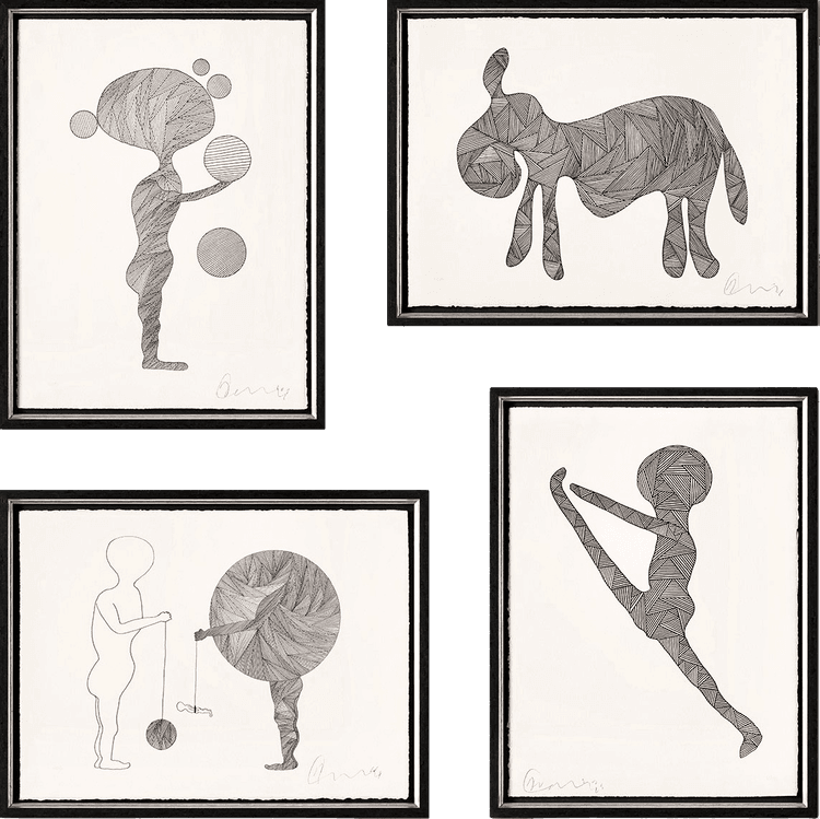 Born on a Rainy Day 2023 - Framed Set of Four