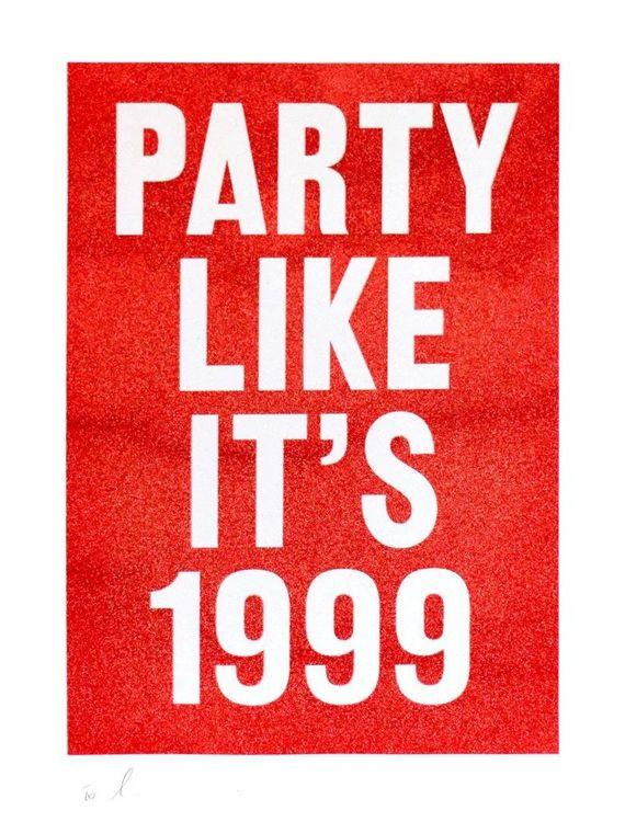 Party Like It's 1999 (Red Glitter)