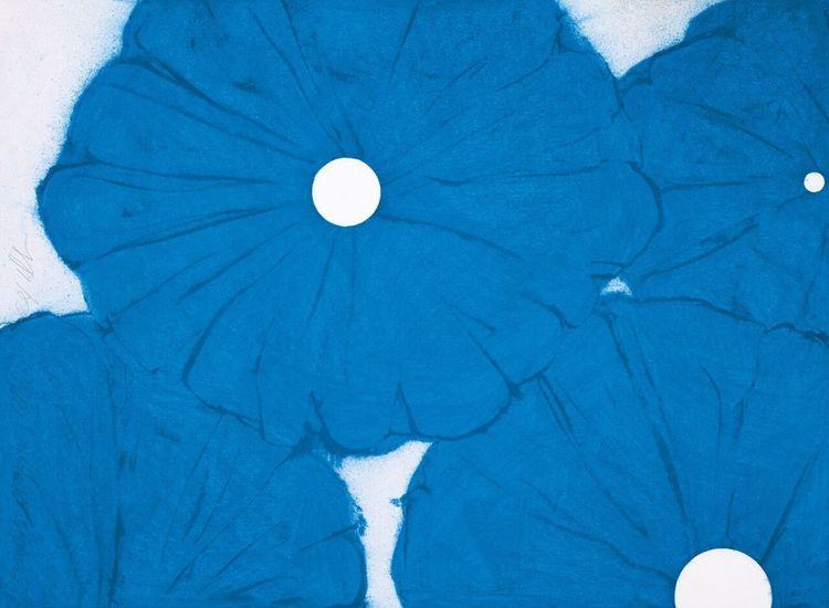Four Blue Poppies