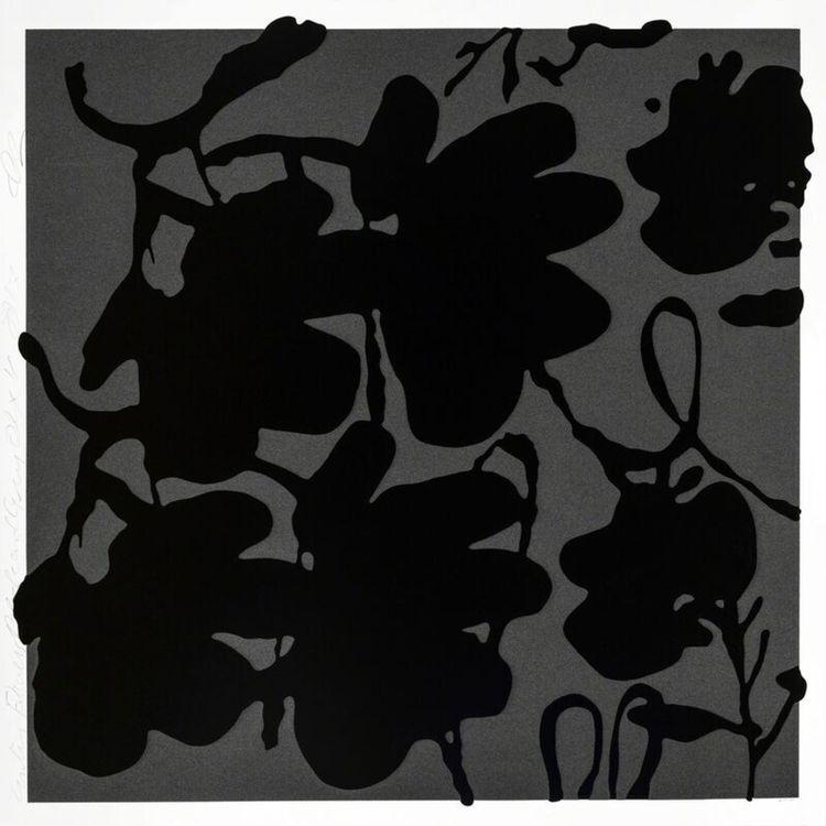 Lantern Flowers Black and Grey, Oct 4, 2017