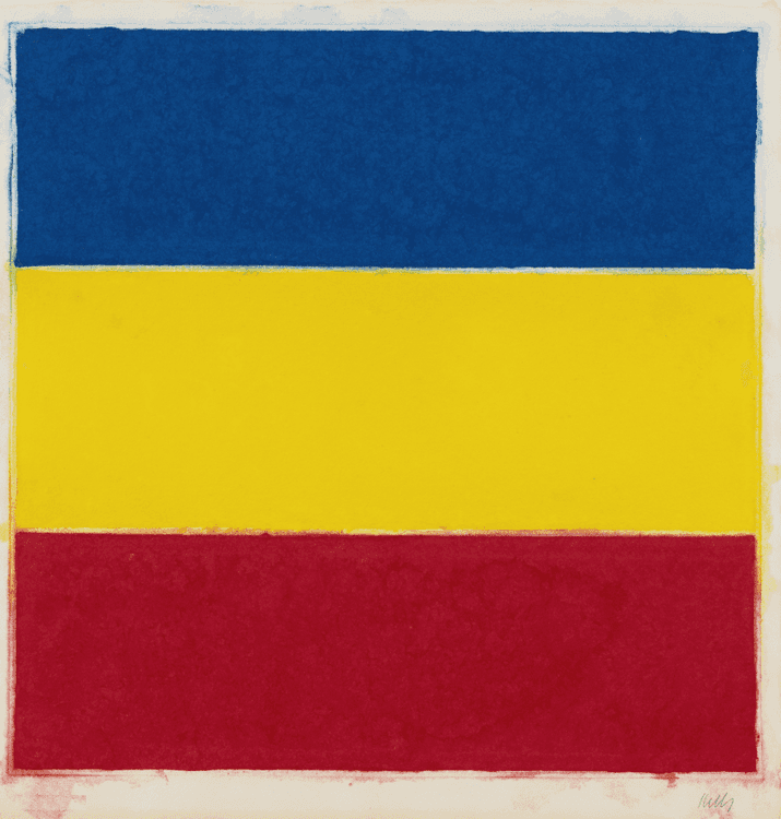 Colored Paper Image XVI (Blue, Yellow, Red)
