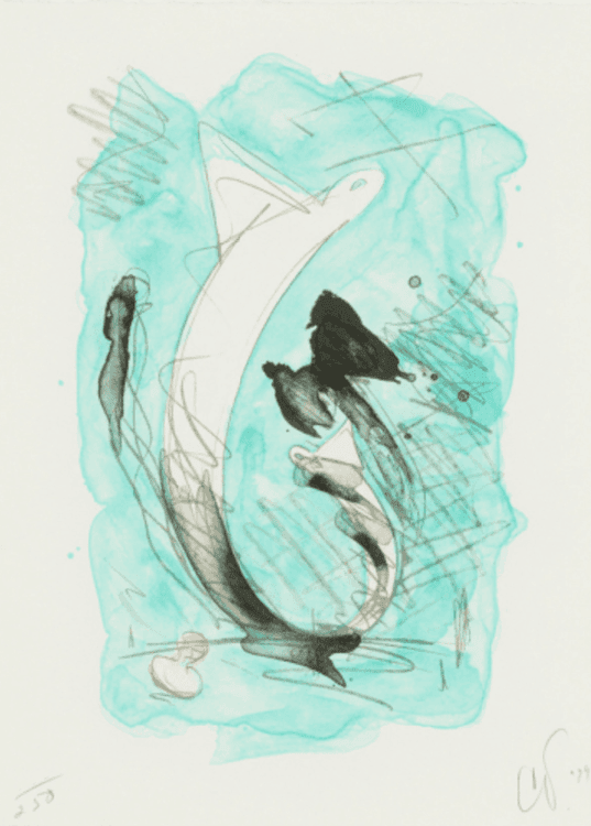 Sketch for a Sculpture in the Form of a Dress Collar and Tie, with Stud