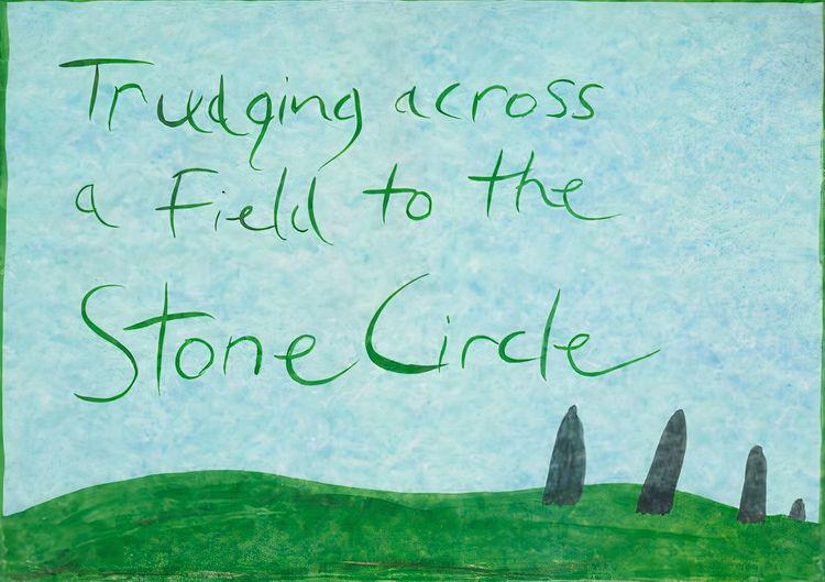 Trudging Across A Field To The Stone Circle