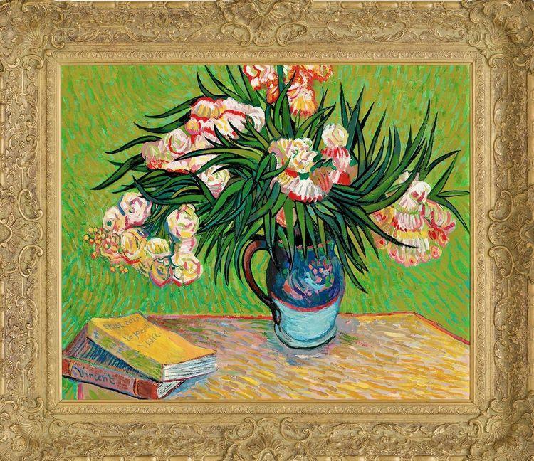 Oleanders In The Style of Vincent Van Gogh