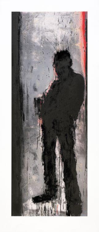Standing Shadowman Black and Silver
