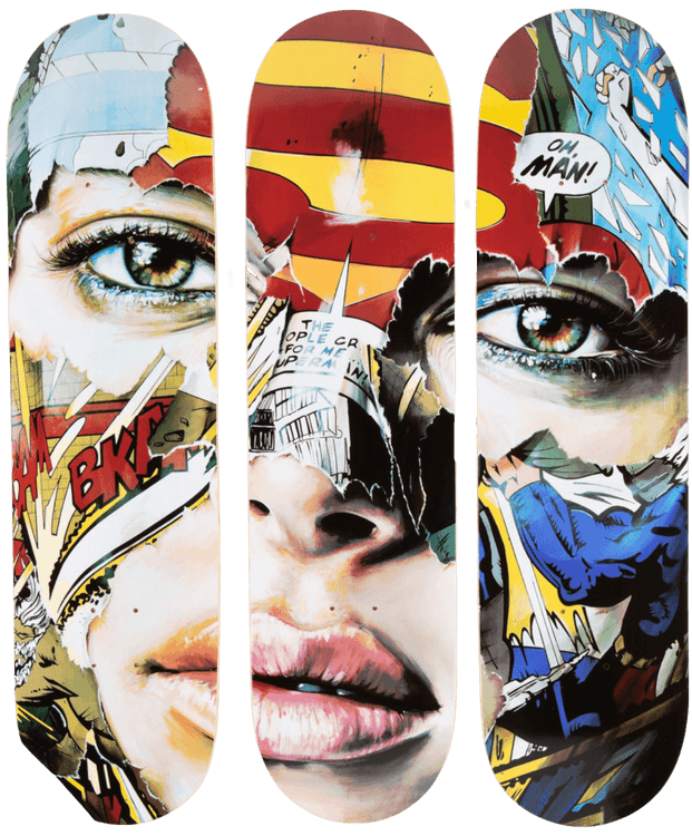 La cage Entre la Lumière et L'Obscurité (Set of Skateboards)