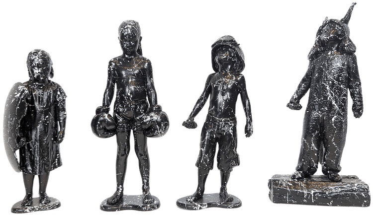 Boy Soldier, Bruiser, Shield & W.T.W.T.A (Hand-Finished)
