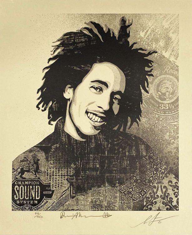 Bob Marley 40th Letterpress - Lively Up Yourself