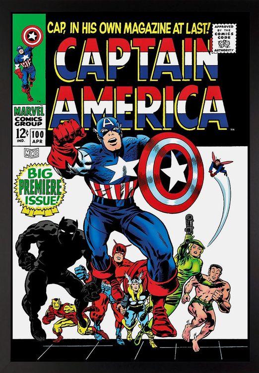Captain America #100 - Big Premiere Issue! - Boxed Canvas Edition